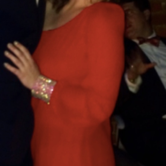 Red, one-shoulder formal/cocktail/homecoming dress - Picture 2 of 5